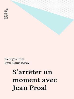 cover image of S'arrêter un moment avec Jean Proal